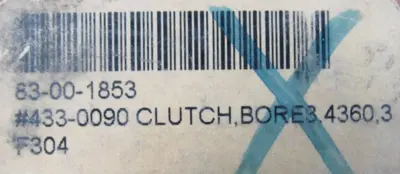 REFURBISHED FORMSPRAG 433-0900 OVERRUNNING CLUTCH FSO 750/3.437 4330900
