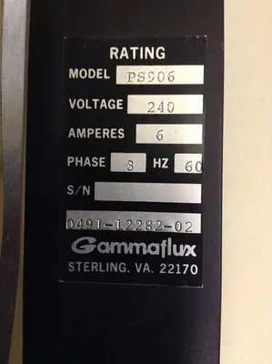 USED GAMMAFLUX PS906