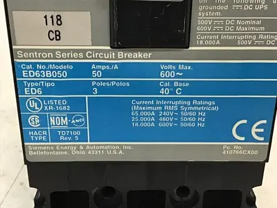 USED SIEMENS ED63B050