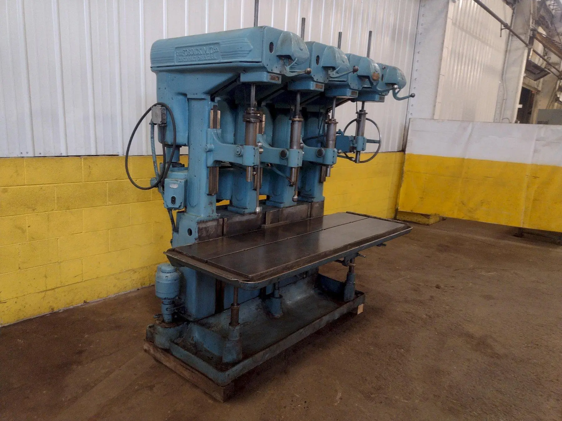 4 HEAD FOSDICK HEAVY DUTY GANG DRILL: STOCK #18005