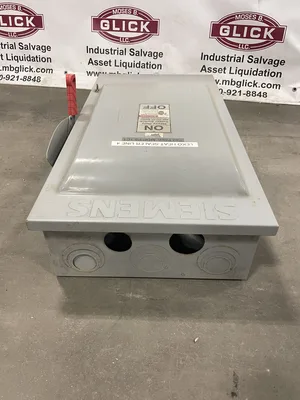 Siemens HF364 200A 3 Pole Fusible Safety Disconnect Switch 600VAC