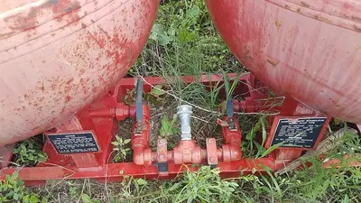 USED STEWART & STEVENSON MFG HYDRO PNEUMATIC ACCUMULATOR SPHERE