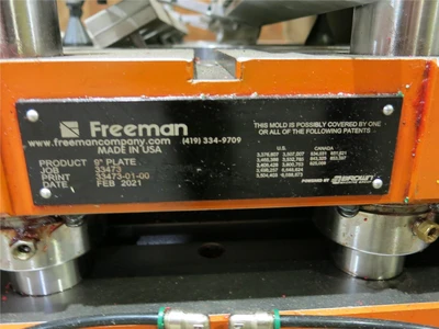 9" Plate Thermoforming Mold