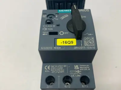 USED SIEMENS SIRIUS MOTOR STARTER CIRCUIT BREAKER SIZE S00 3.2A