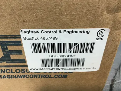 New | in-Stock SAGINAW CONTROL & ENGINEERING SCE606CHNF Enclosures Ohio US | HGR 24 #1463410