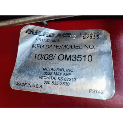 USED MICRO AIR CLEAN AIR SYSTEMS OM3510