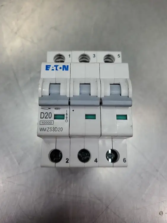 Used Eaton WMZS3D20 Circuit Breaker, 20A, 3Pole, 400V Circuit Breakers South Carolina US | Palmetto Automation #1151432