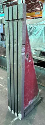 14" x 72" Angle Plate, (3) Vertical T-Slots