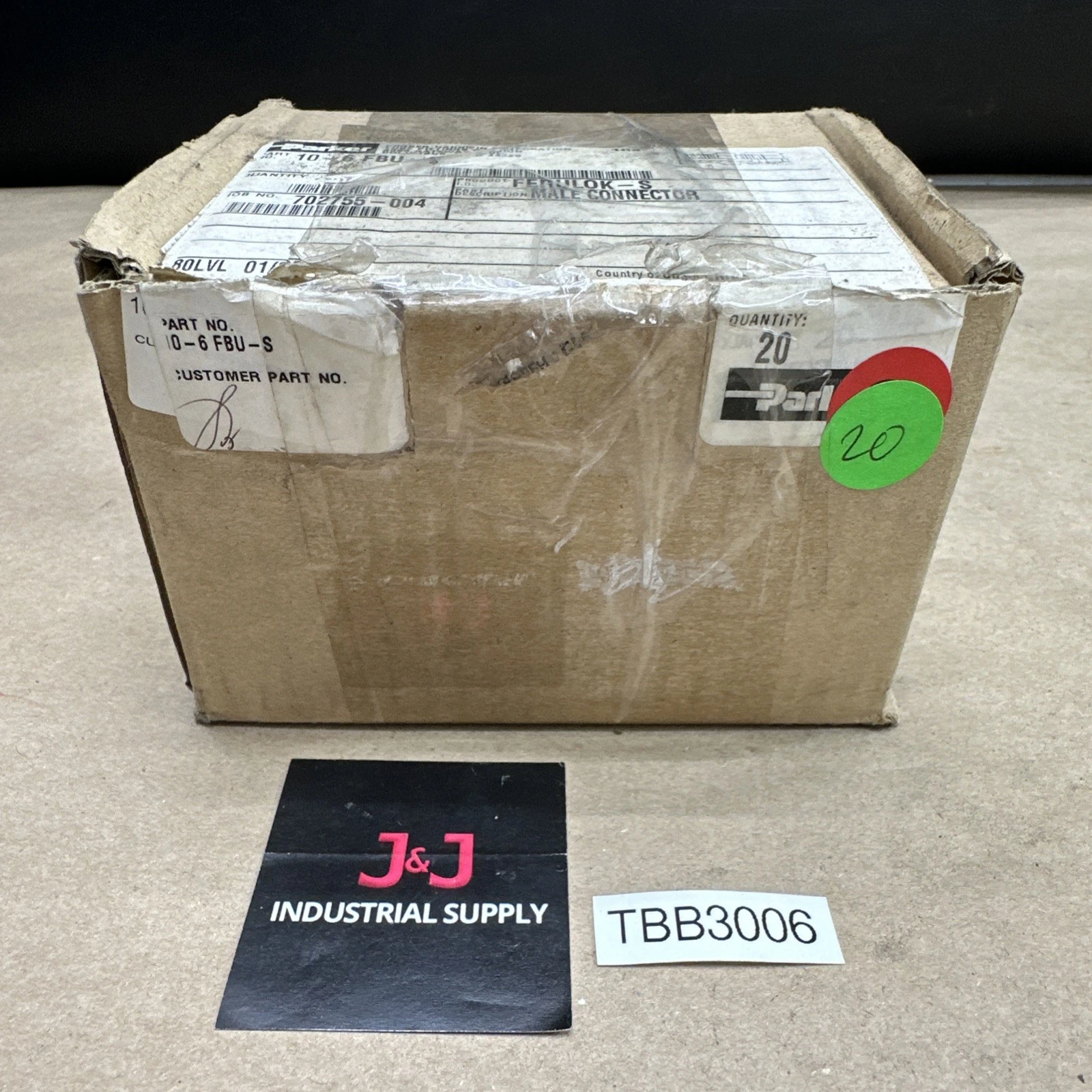 NEW Parker Fluid Connectors 10-6 FBU - S