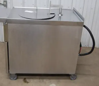 142-1231 Giles GEF-720 75lb Electric Chicken Fryer w Filter, Auto Lift Basket