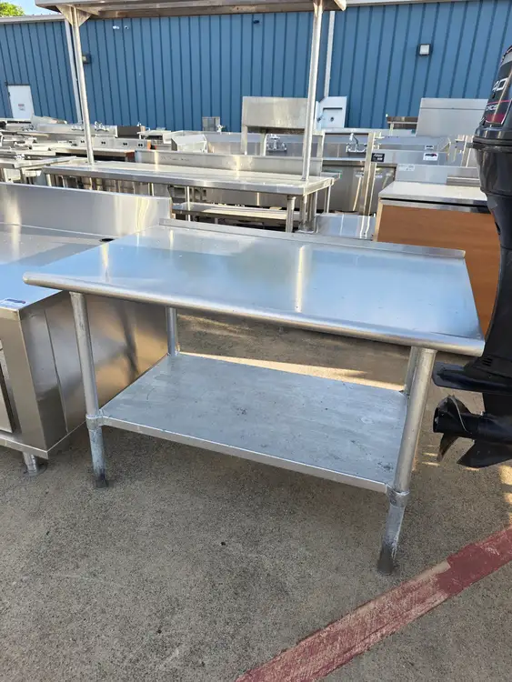 Used Falcon Restaurant Supply, Inc. Used 48"W X 30"D X 32H" Stainless Steel Table - SS368 Food Prep Tables Illinois US | Falcon Restaurant Supply #1373767