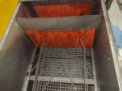 3 STAGE X 12" WIDE FLO-MATIC MODEL #C20-2-1BELT CONVEYOR STAINLESS STEEL HEATED PARTS WASHER: STOCK #17034