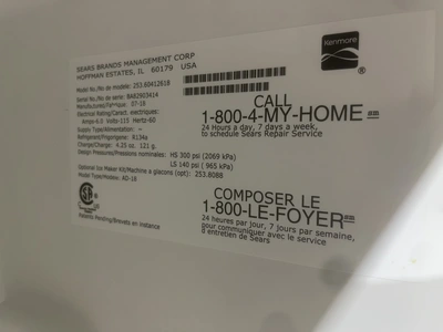 Used KENMORE FREEZER ON TOP Refrigerators Michigan US | Miedema Asset Management Group #1313563