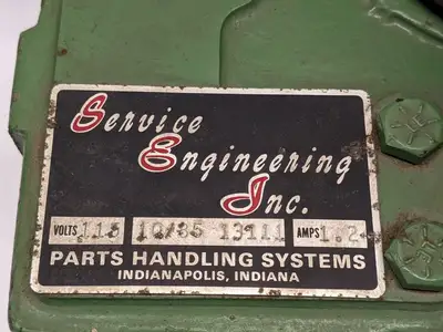 USED SERVICE ENGINEERING VIBRATORY BOWL FEEDER SYSTEM BASE 10/85