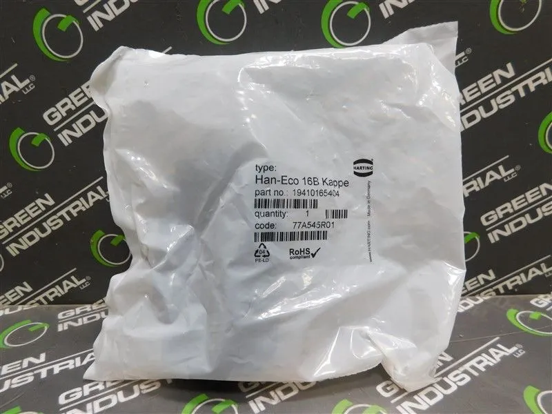 Harting Han-Eco 16B Kappe 19410165404 Cover with Retaining Cord New