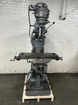 Bridgeport 9" x 32" 1 HP, 8-Speed Ram Type J-Head Vertical Milling Machine & R8 Collets