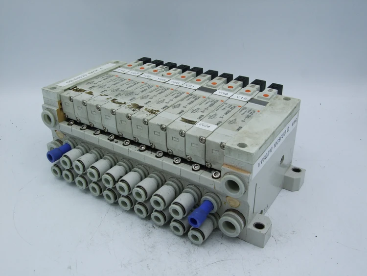 Used SMC VV5Q210 10C8FUO Q / VQ2100-5 Parts (Hydraulics and Pneumatics) | BG Industrial Surplus #472786