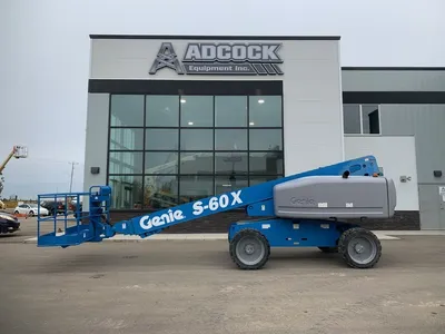 Used 2013 GENIE S-60 X TELESCOPIC BOOM LIFT Telescopic Boom Lifts Alberta CA | Adcock Equipment #1418153
