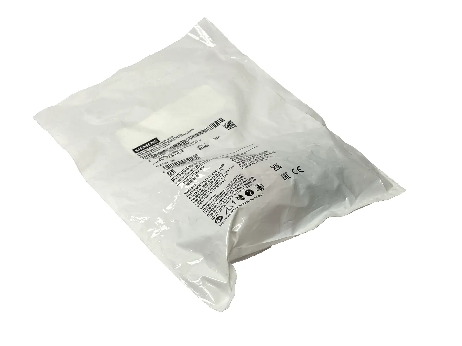 NEW SIEMENS ILLUMINABLE EMERGENCY STOP MUSHROOM PUSHBUTTON 30MM