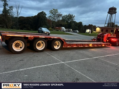 Used 1995 ROGERS LOWBOY SPCR40PL Lowboy Trailers New York US | Proxy Equipment #1516601