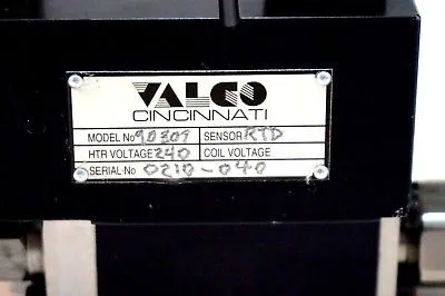 USED VALCO CINCINNATI 9030T VALVE HEATER 240V