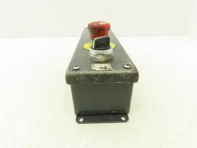 Hoffman E5PBG Pushbutton Electrical Enclosure 5 Hole 22/30mm Pushbutton E-Stop