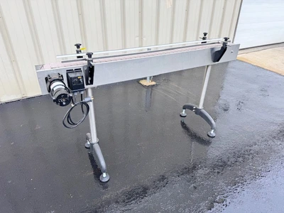 Global 4 Inch Wide x 72 Inch Long Table Top Conveyor