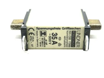 2 NEW LINDNER NH-COO-17999 FUSES 35AMP 500V NHCOO17999