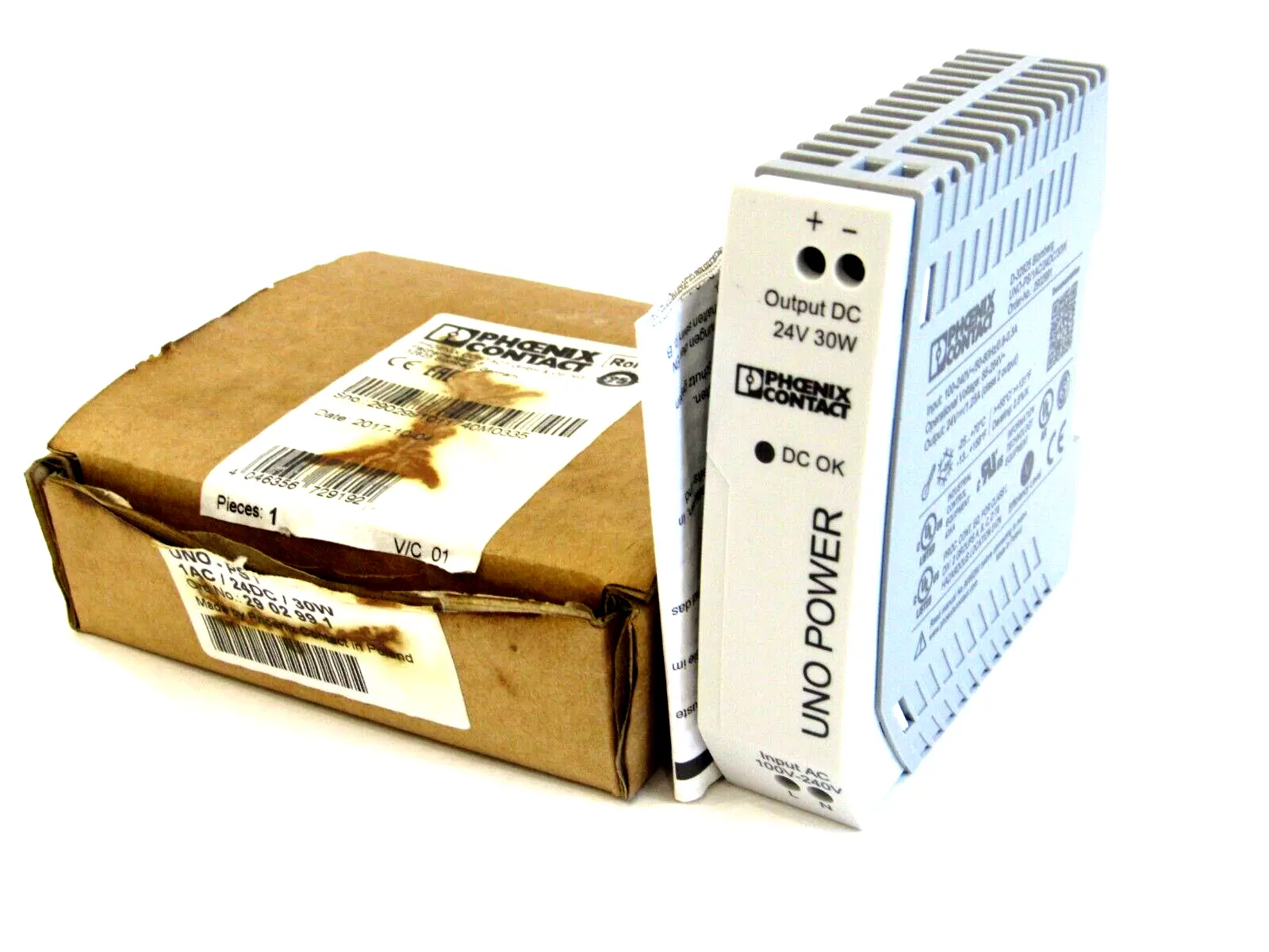 NEW PHOENIX CONTACT UNO-PS/1AC/24DC/ 30W POWER SUPPLY UNOPS1AC24DC30W