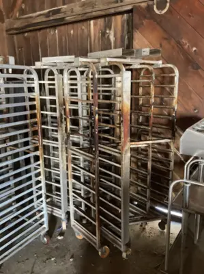 142-1191 C Lift Aluminum Single Rack Oven Cart Rack