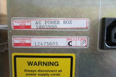 USED PURUP ESKOFOT 5803900S AC POWER BOX