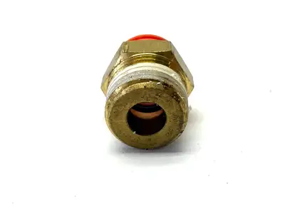 KQ2S13-37AS | SMC  Hex Head Connector Fitting 1/2" One Touch 1/2" NPT LOT OF 6 - Used
