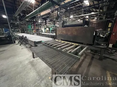 USED GLOBE PLAYWOOD LAYUP LINE AND GLOBE PRESS