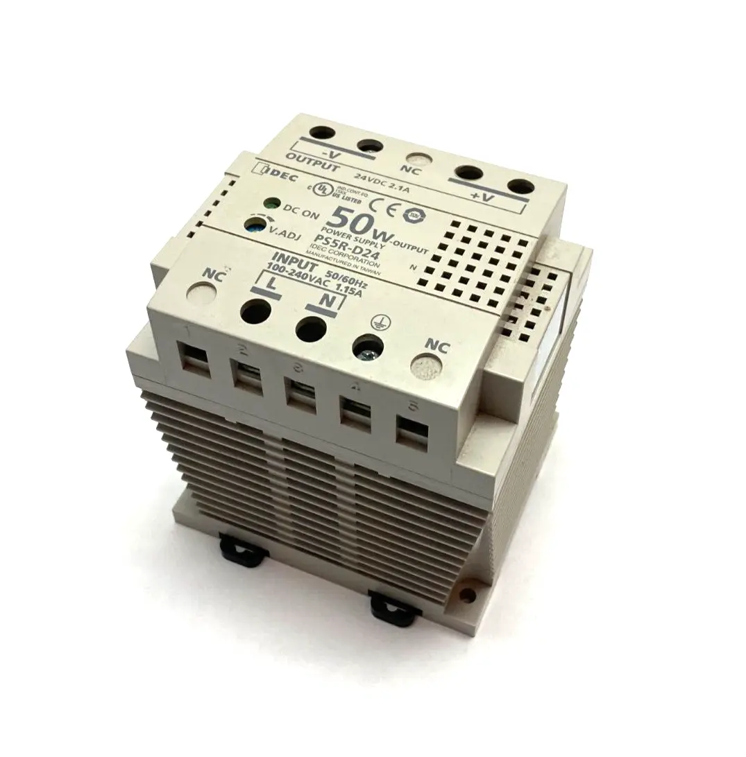 PS5R-D24 | IDEC  Power Supply AC-DC 24V 2.1A 85-264V DIN Rail Mount - Used