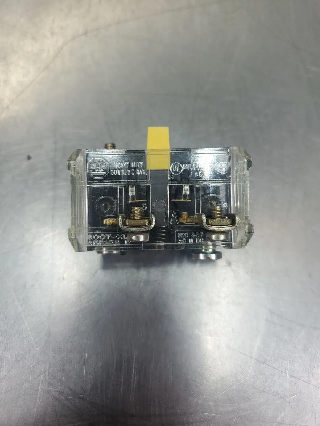 Allen Bradley 800T-XD1 Contact Block, 800TXD1, 600VAC. 4D-42