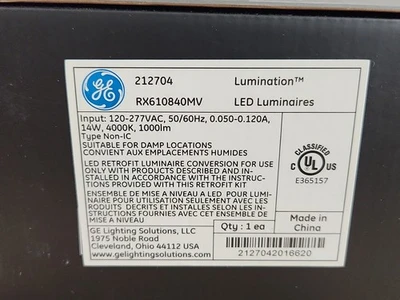 NEW GE Lighting Solutions 212704