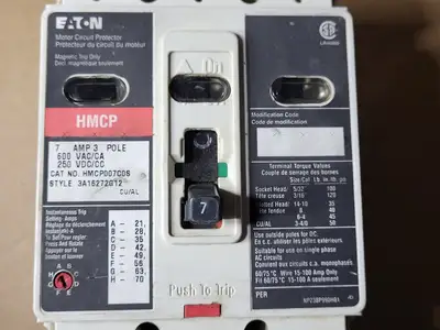 Used EATON HMCP007C08 Switchgears British Columbia CA | Lenmark #477706