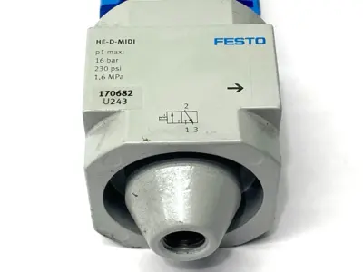 Used Festo Manual On/Off Valve 230PSI 170682 Pump & Valve Parts Michigan US | Maverick Industrial Sales #1398086