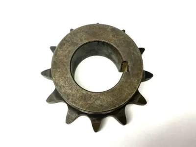 USED MARTIN ROLLER CHAIN SPROCKET 1-1/8" BORE 12 TEETH MISSING SET SCREW