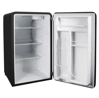 Magic Chef 3.2 CU. FT. RETRO MINI REFRIGERATOR IN BLACK WITHOUT FREEZER