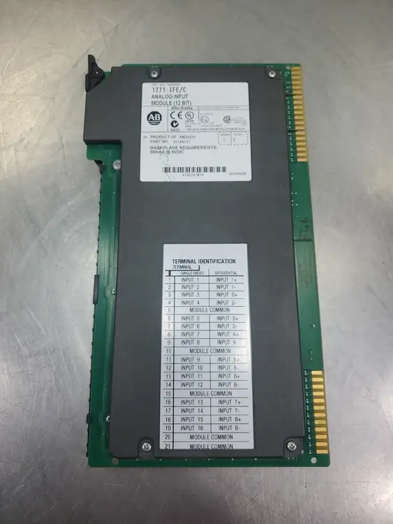 Used Allen-Bradley 1771-IFE/C PLC Input & Output | Palmetto Automation #1149452