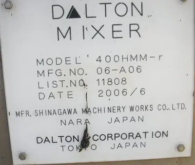 USED 2006 DALTON 400HMM-R