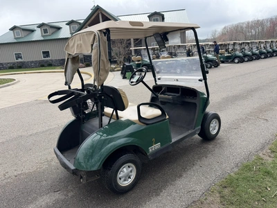 (1) 2015 E-Z-Go golf cart with a Kawasaki gas engine, includes Club canopy and ball washer, fold-dow...