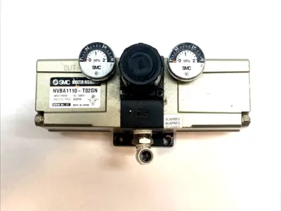 Used SMC Booster Regulator 2x Pressure 1/4" NPT Air Pressure Regulators Michigan US | Maverick Industrial Sales #1394932