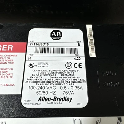 USED Allen-Bradley 2711-B6C15