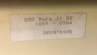 Rieter Heating Unit RHU MARK II RR / 1866-0394 / 1860-5553 Wall