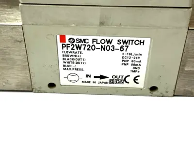 PF2W720-N03-67 | SMC  Digital Flow Switch w/ VXD235DZ2AE Pilot Valve - Used