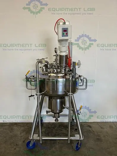 Used DCI 125 L STAINLESS STEEL JACKETED TULIP PRESSURIZED REACTOR W/ 1/2 HP MOTOR Jacketed Tanks | Equipment Lab #486189