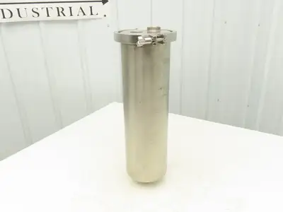 304 Stainless Water Circulator Housing 2 Gallon Tank 1.5" Tri-Clamp 6"x 21"L