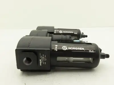 Norgren C74A-3AT-QP3-RMG-QPN Air Line Filter Regulator Lubricator Combo 3/8"NPT